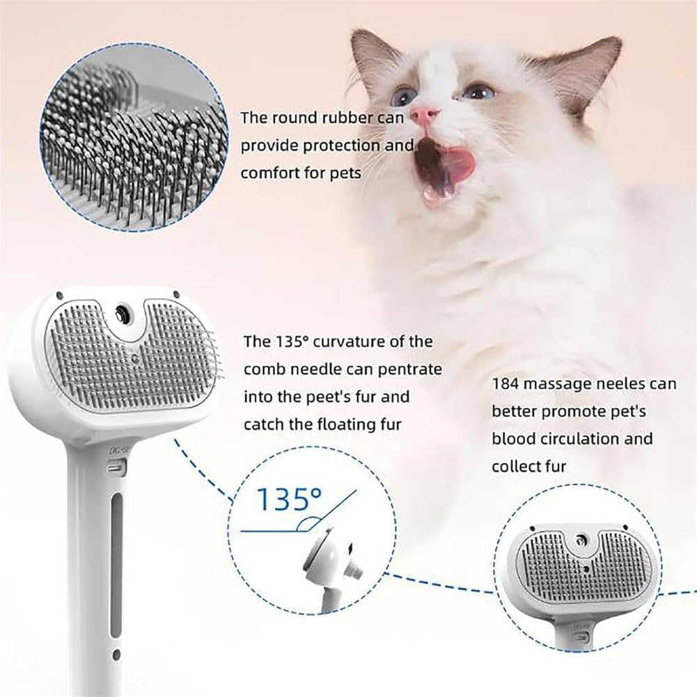 2-Pack 3-in-1 Spray Grooming Brushes