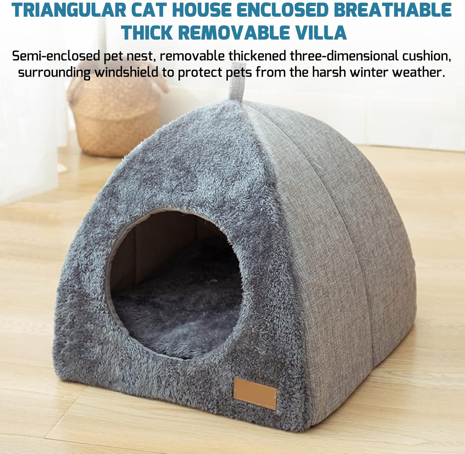 Washable Cat Cave Bed