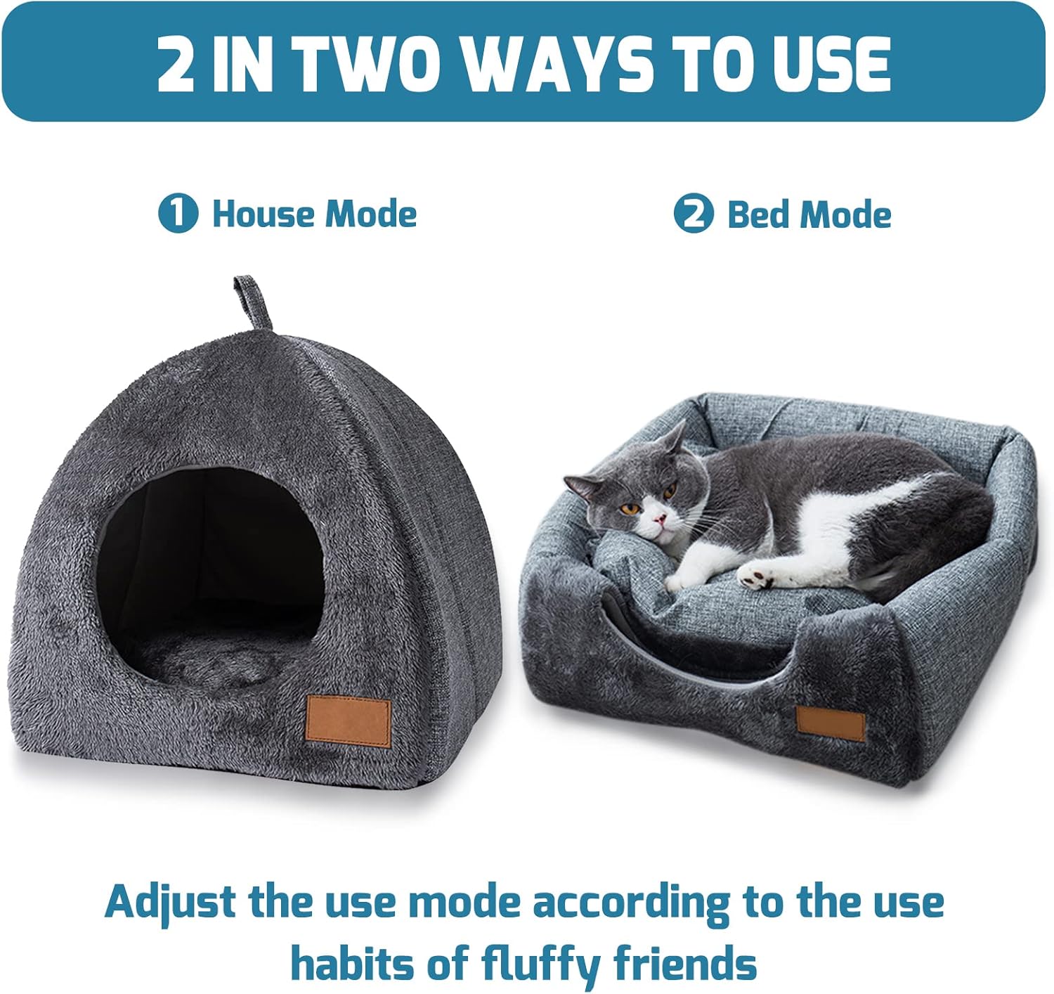 Washable Cat Cave Bed
