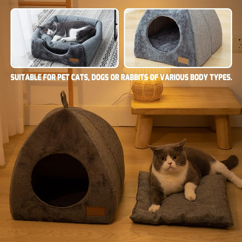 Washable Cat Cave Bed