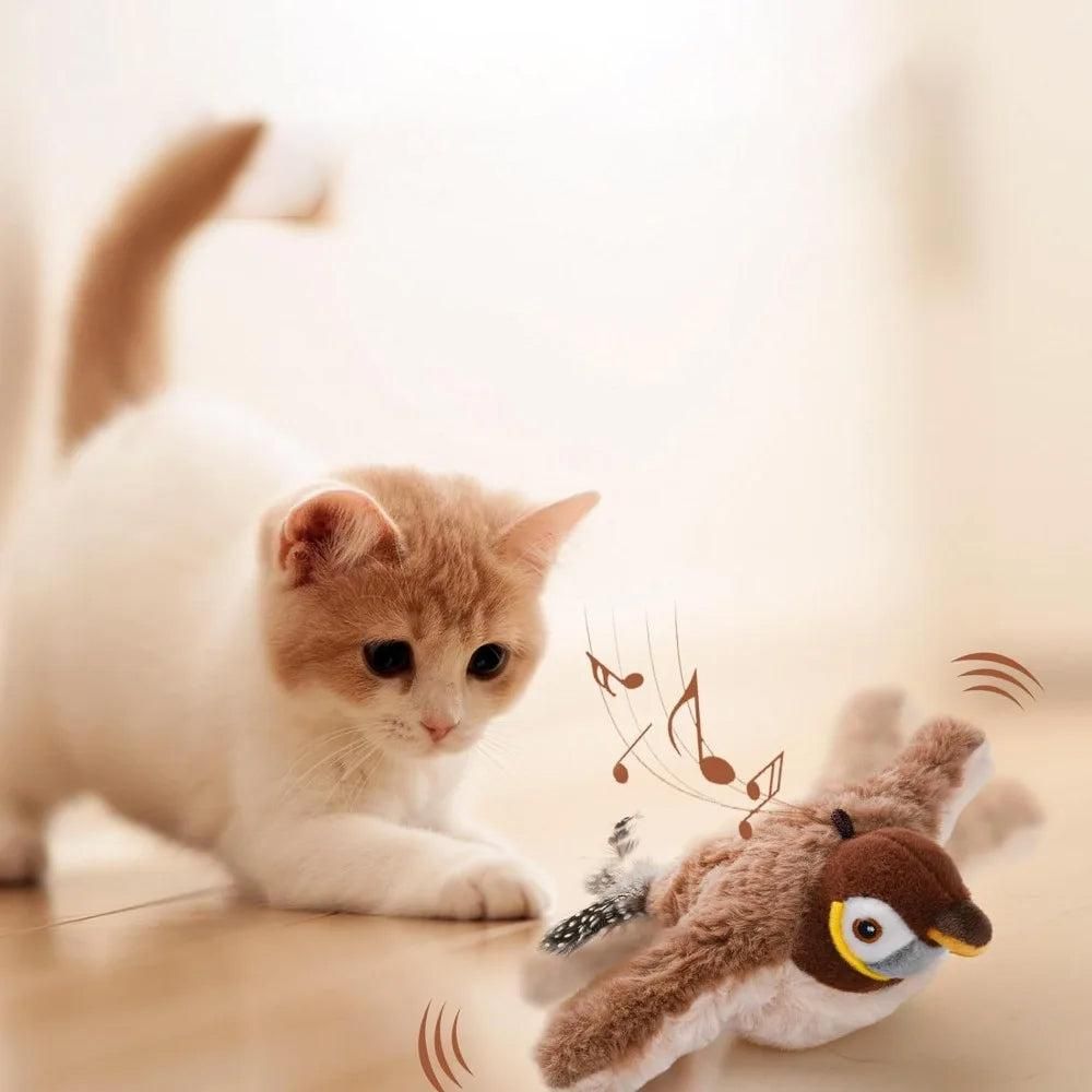 Rechargeable Touch-Activated Cat Plush Toy
