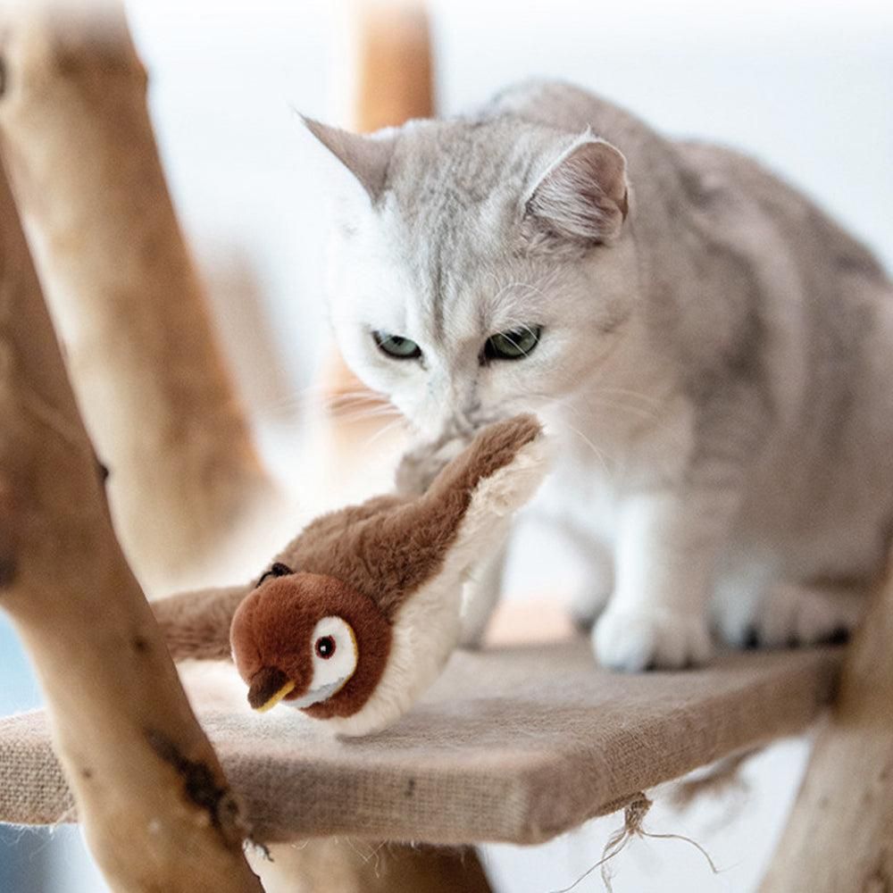 Rechargeable Touch-Activated Cat Plush Toy