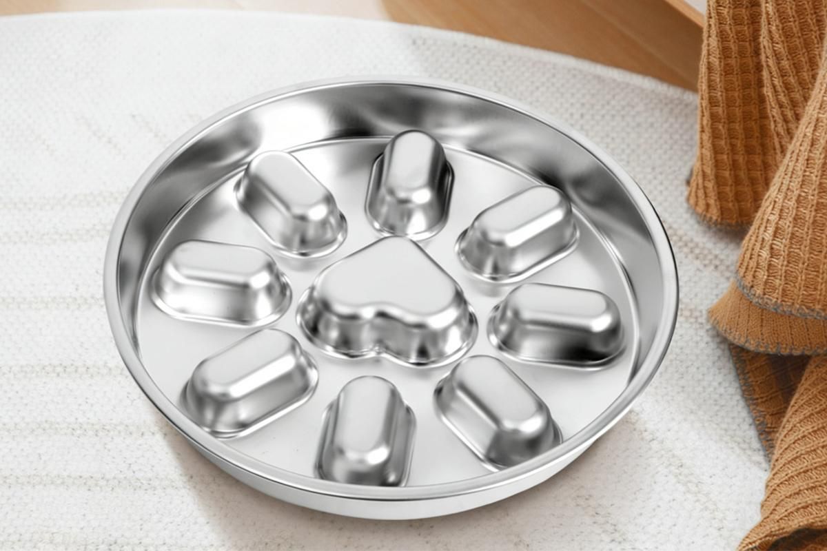 Stainless Steel Maze Slow Feeder Bowl