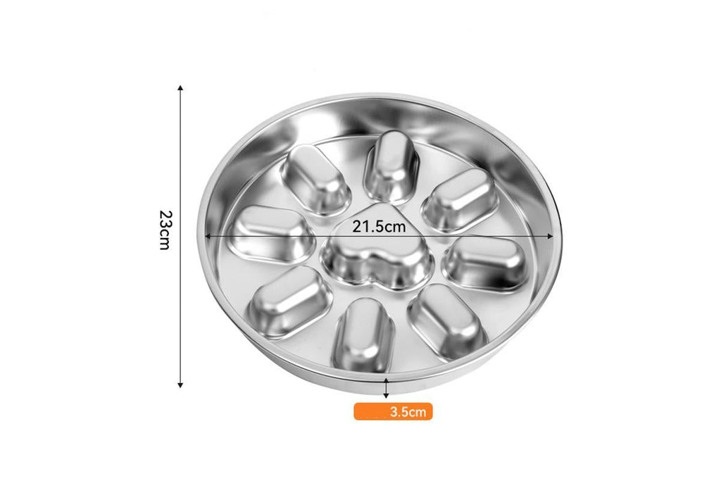 Stainless Steel Maze Slow Feeder Bowl