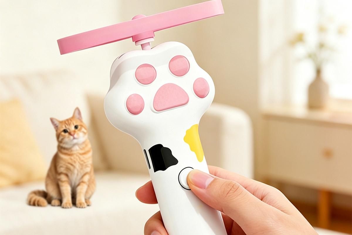LED Cat Disc Launcher Toy