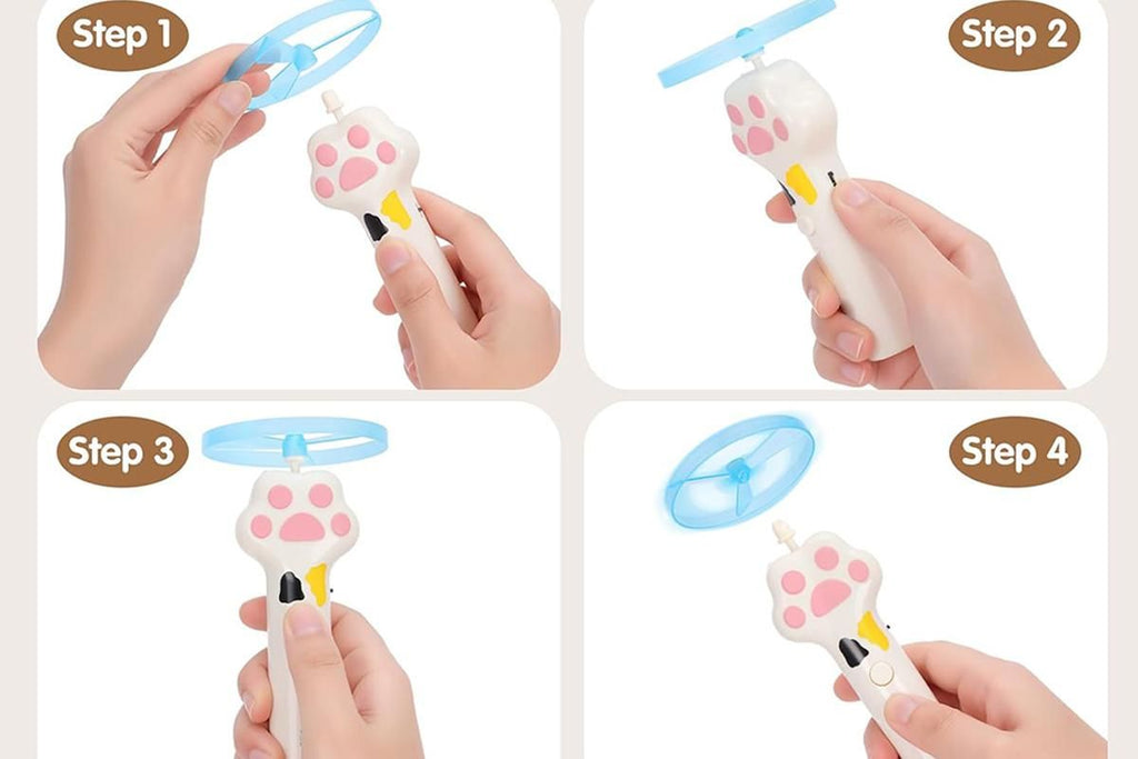 LED Cat Disc Launcher Toy