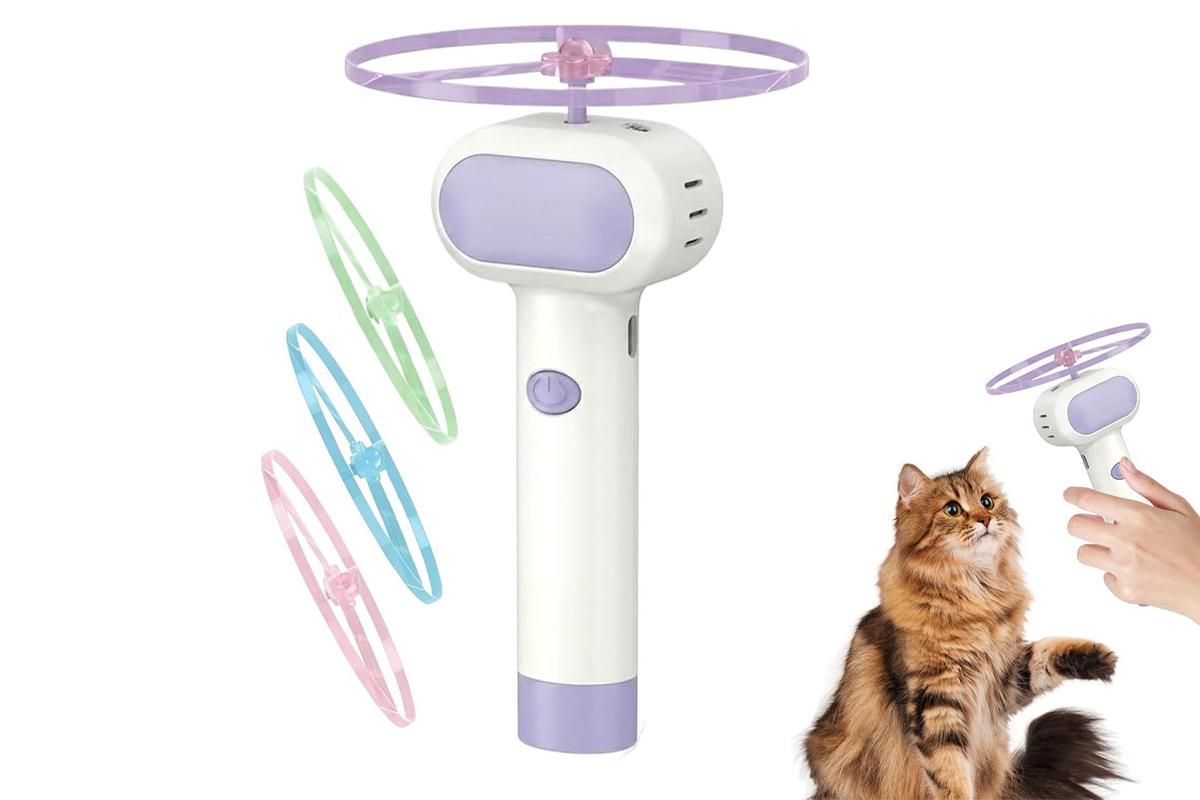 LED Cat Disc Launcher Toy