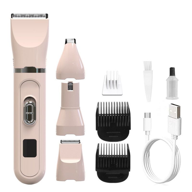 4-in-1 Pet Clipper & Nail Grinder – Pink