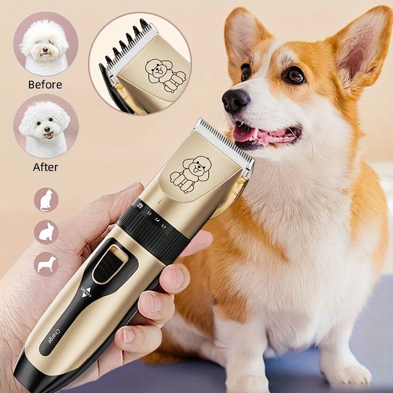 Rechargeable Low-Noise Pet Clipper Kit