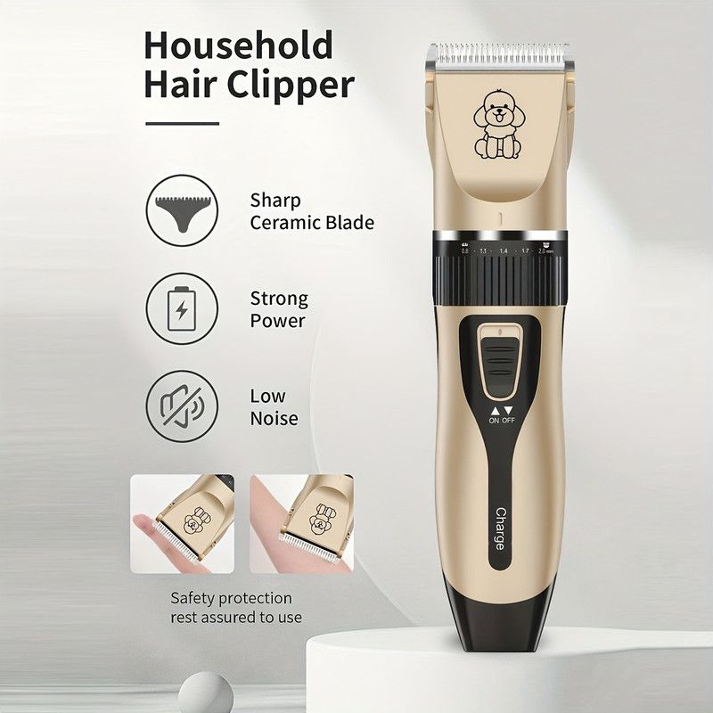Rechargeable Low-Noise Pet Clipper Kit