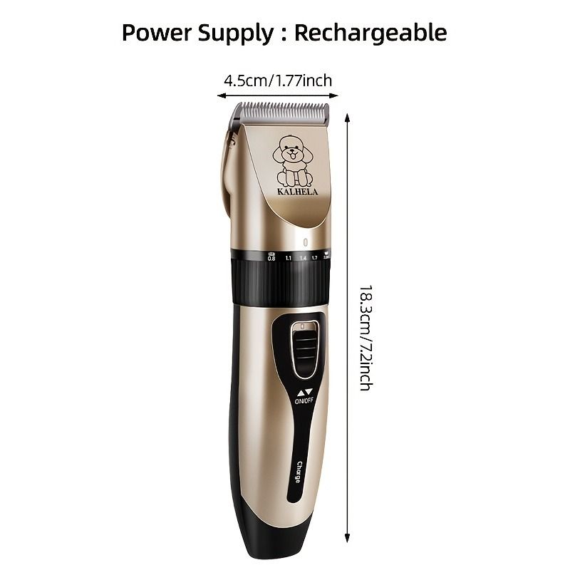 Rechargeable Low-Noise Pet Clipper Kit