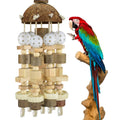 Natural Wood Parrot Chew Toy – 53cm