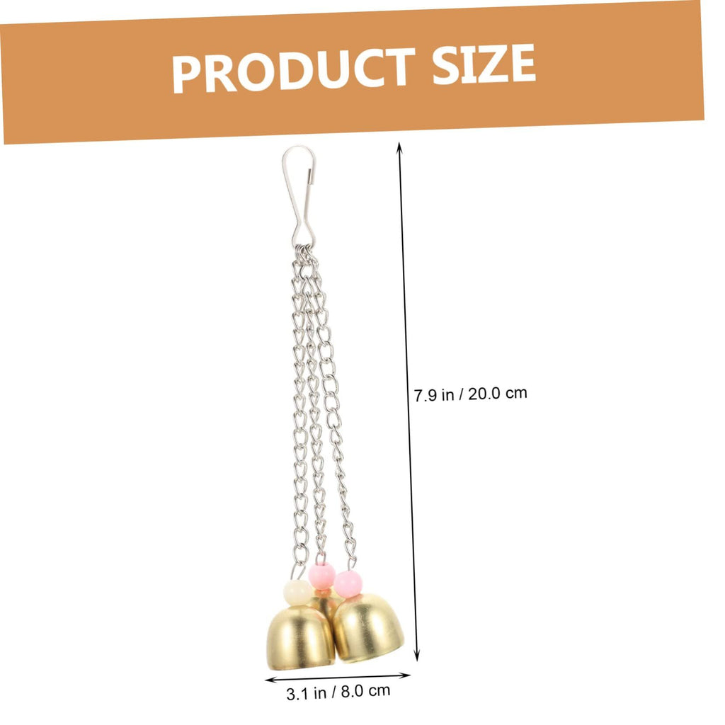 4-Piece Parrot Bell & Cage Toy Set