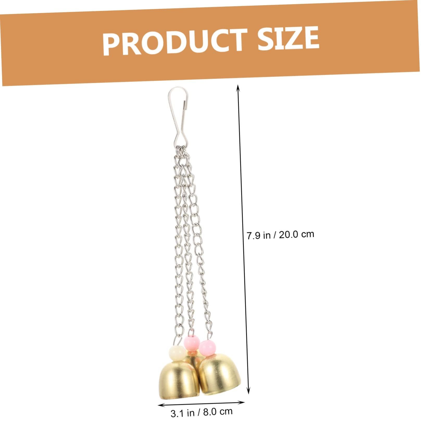 4-Piece Parrot Bell & Cage Toy Set