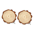 2-Pack Round Wooden Bird Perches