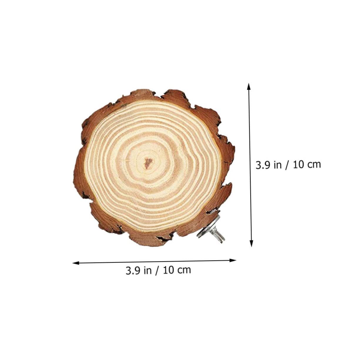 2-Pack Round Wooden Bird Perches