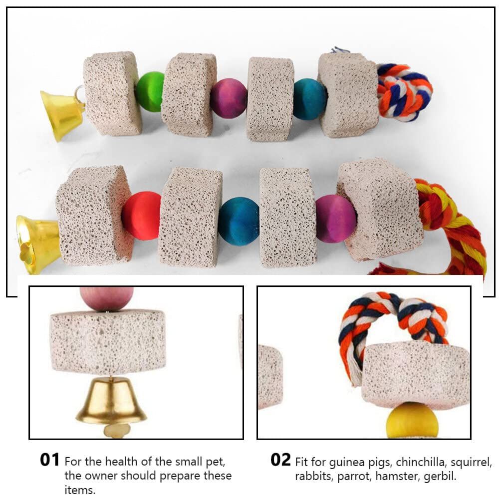 2-Piece Mineral Chew Stones with Bells