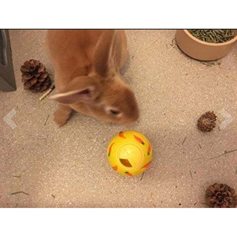 Adjustable Small-Animal Treat Ball – Yellow