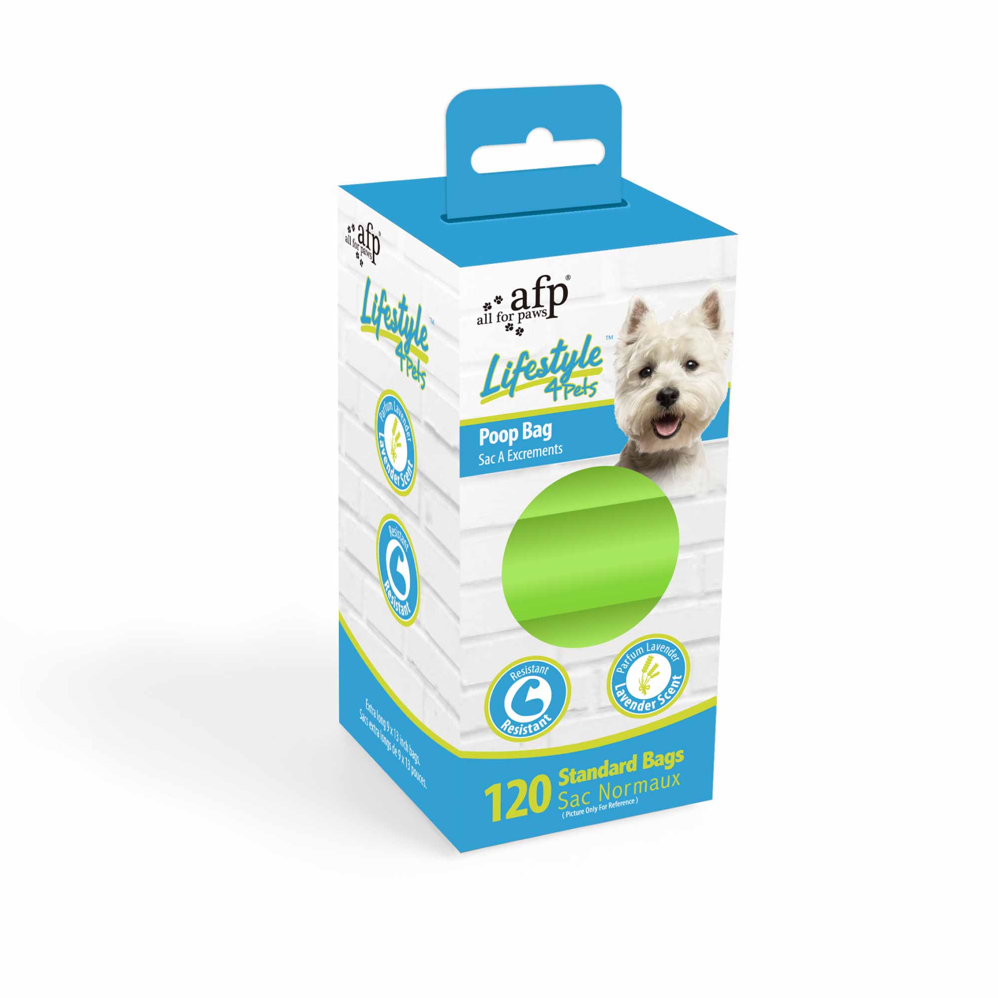 120 Lavender-Scented Dog Waste Bags – 8 Rolls