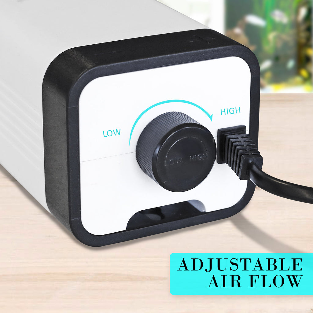 180L/H Dual-Outlet Aquarium Air Pump – 4W