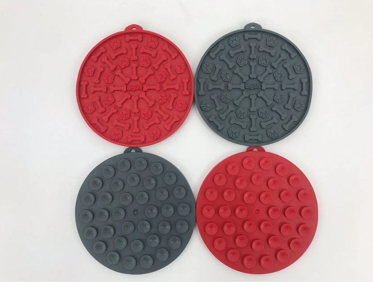 4-Pack Silicone Lick Mats for Dogs & Cats