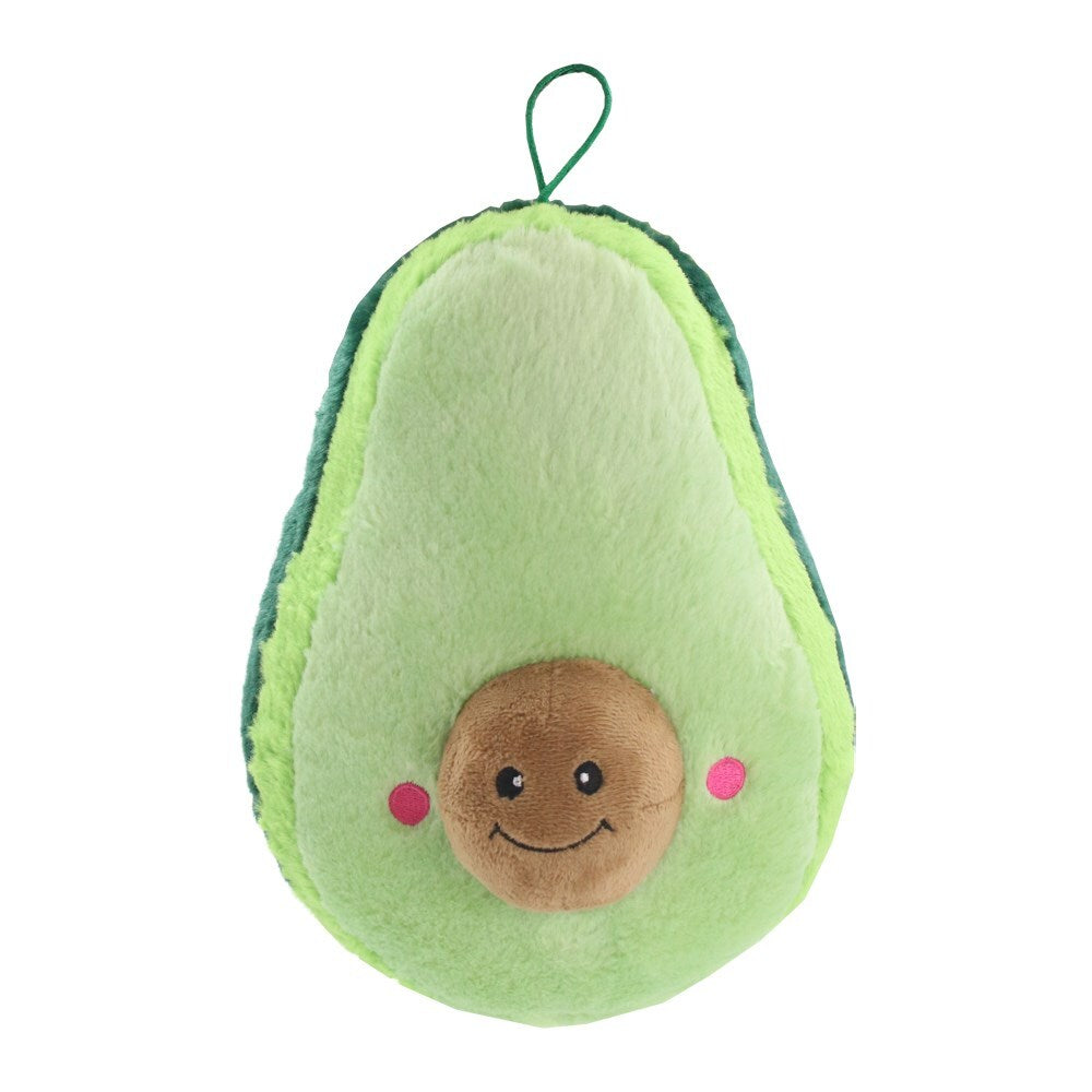 2-Pack Avocado Plush Dog Toys