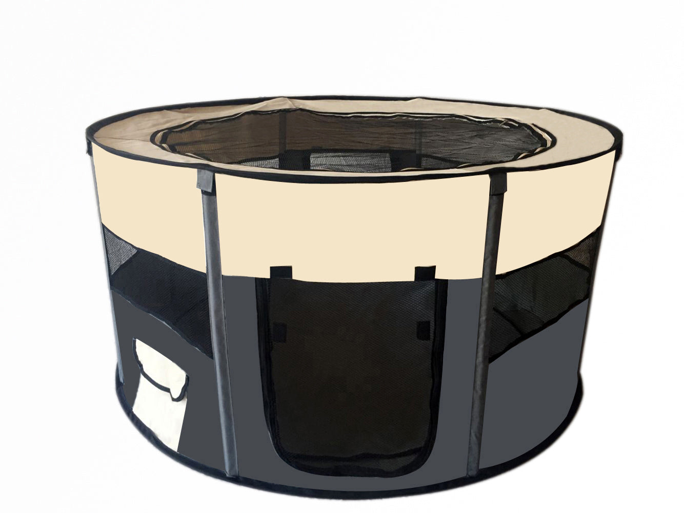 Portable Soft Pet Playpen – Large, Grey