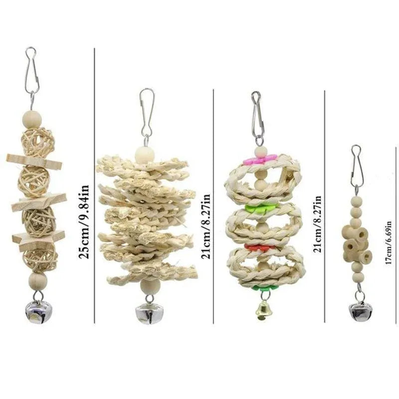 17-Piece Bird Cage Toy & Swing Set