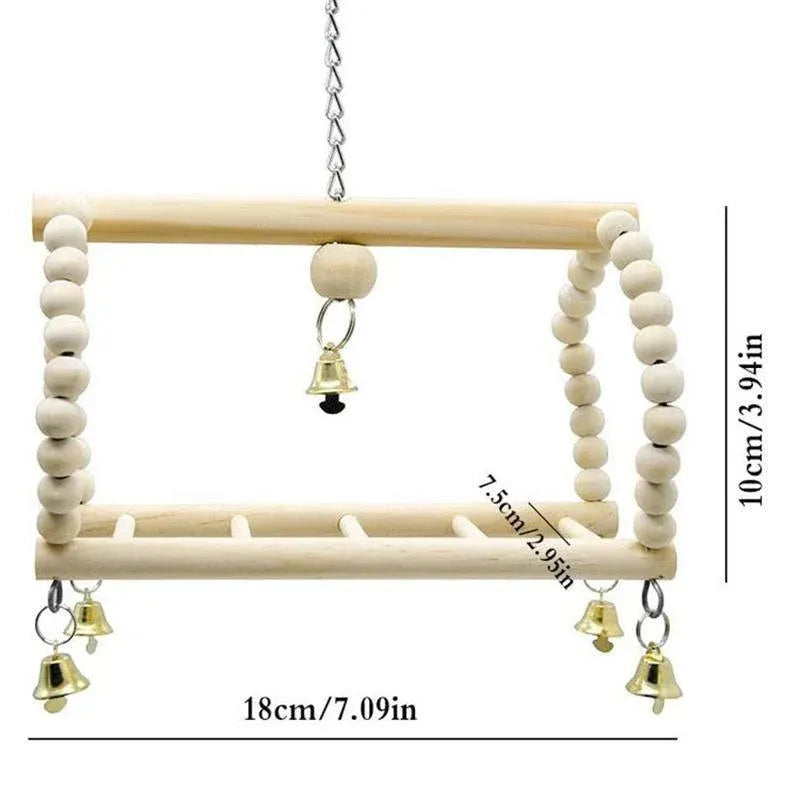 17-Piece Bird Cage Toy & Swing Set