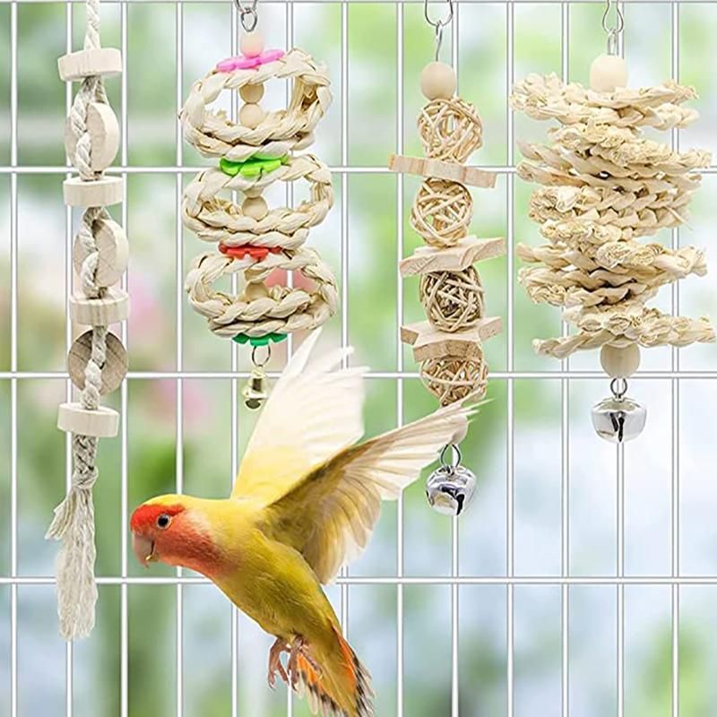 17-Piece Bird Cage Toy & Swing Set