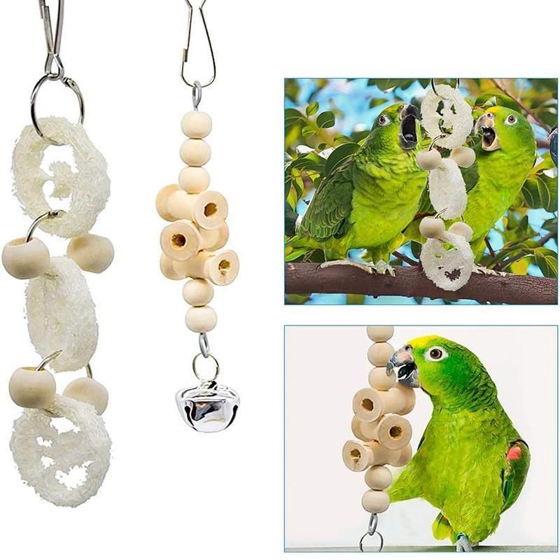 17-Piece Bird Cage Toy & Swing Set