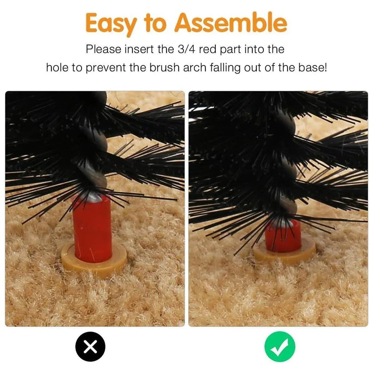 Interactive Cat Self-Grooming Arch with Toy