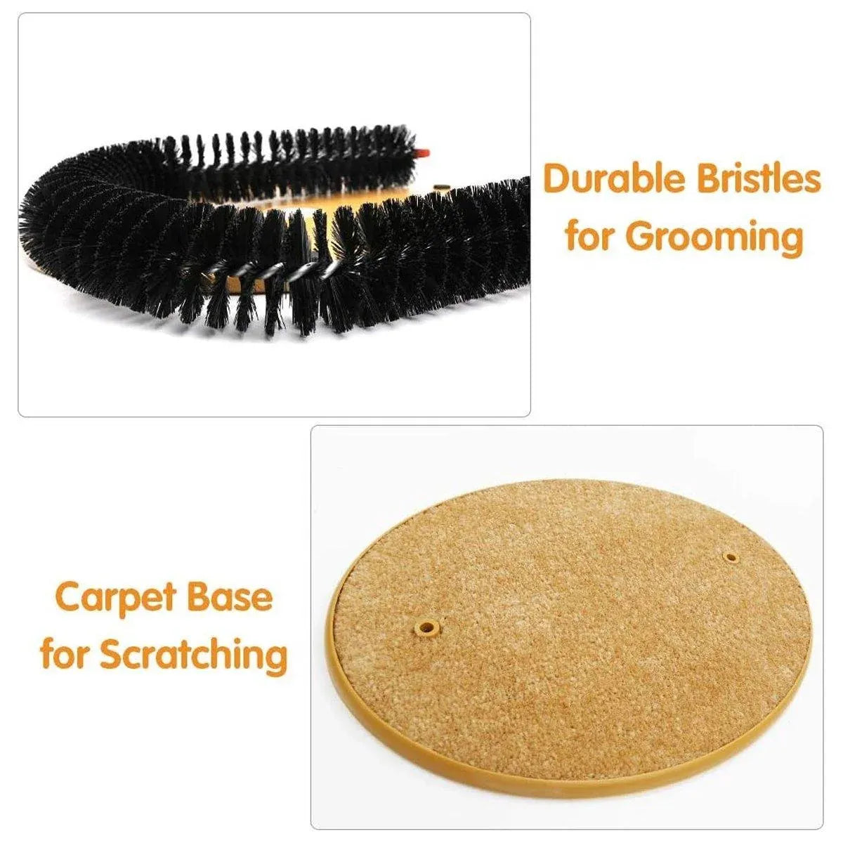 Interactive Cat Self-Grooming Arch with Toy