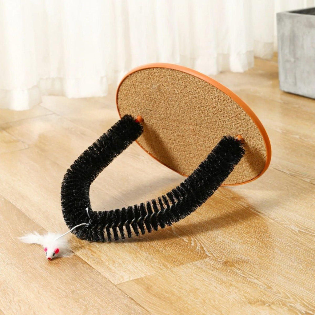 Interactive Cat Self-Grooming Arch with Toy