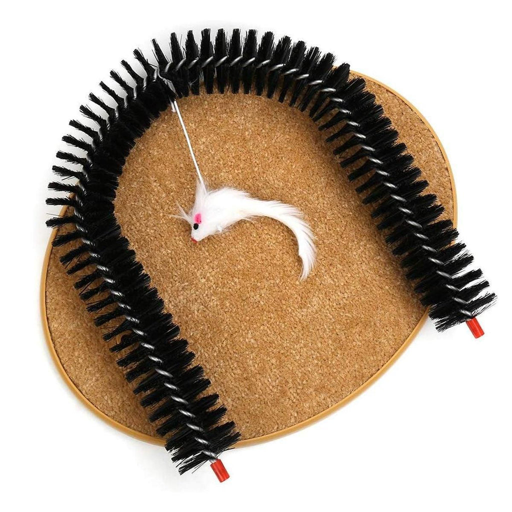 Interactive Cat Self-Grooming Arch with Toy