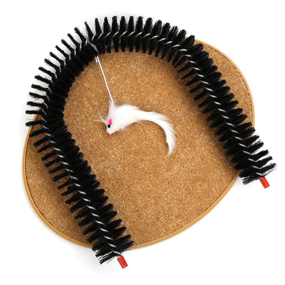 Interactive Cat Self-Grooming Arch with Toy