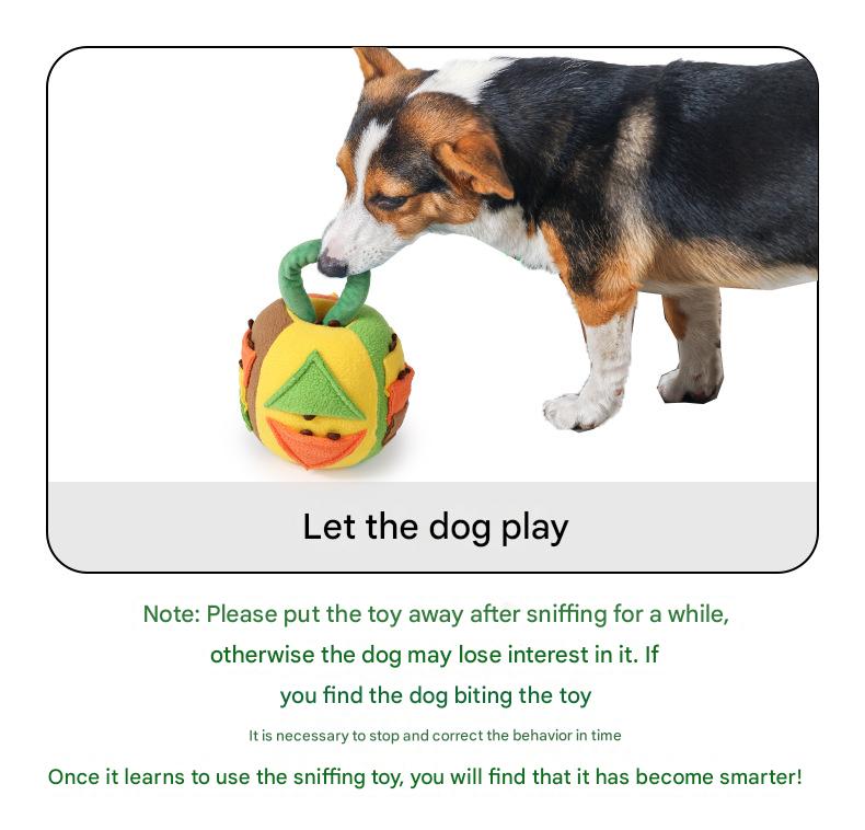 Interactive Snuffle Ball with Squeaker – Blue & Pink