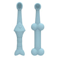 6-Pack Silicone Pet Toothbrushes – Blue