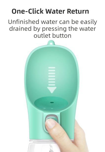 550ml Portable Dog Water Bottle – Green