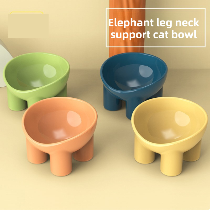4-Pack Elevated Pet Bowls – Assorted Colours