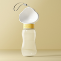 600ml Portable Dog Water Bottle – White
