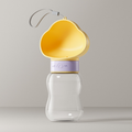 350ml Portable Dog Water Bottle – Yellow