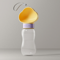 650ml Portable Dog Water Bottle – Yellow