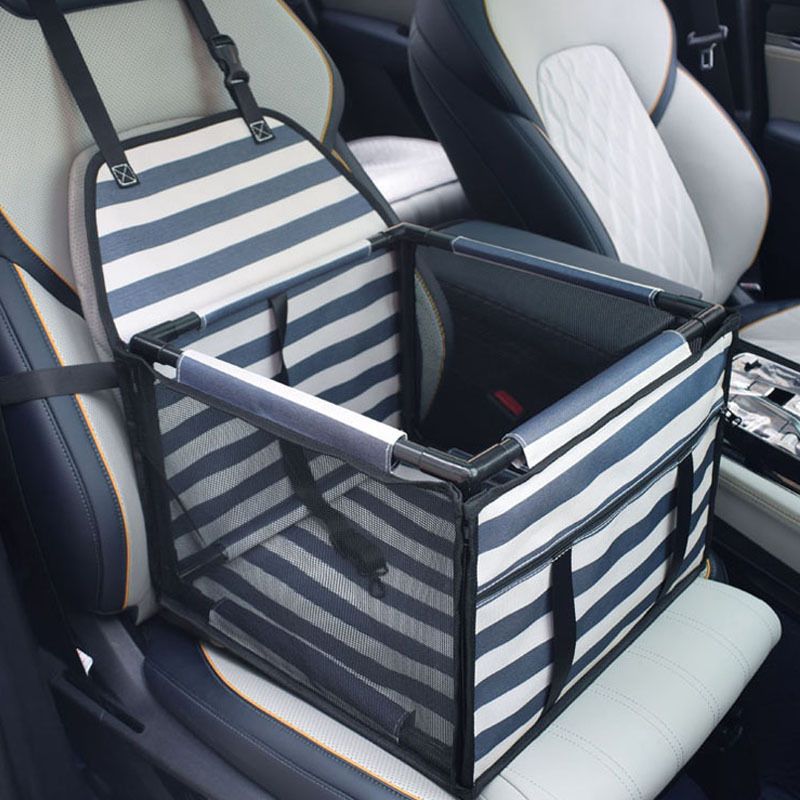 Waterproof Pet Car Booster Seat – Striped