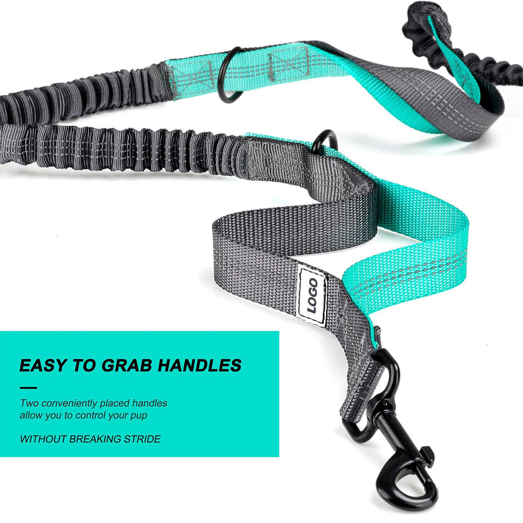 Hands-Free Dog Running Leash & Belt – Grey