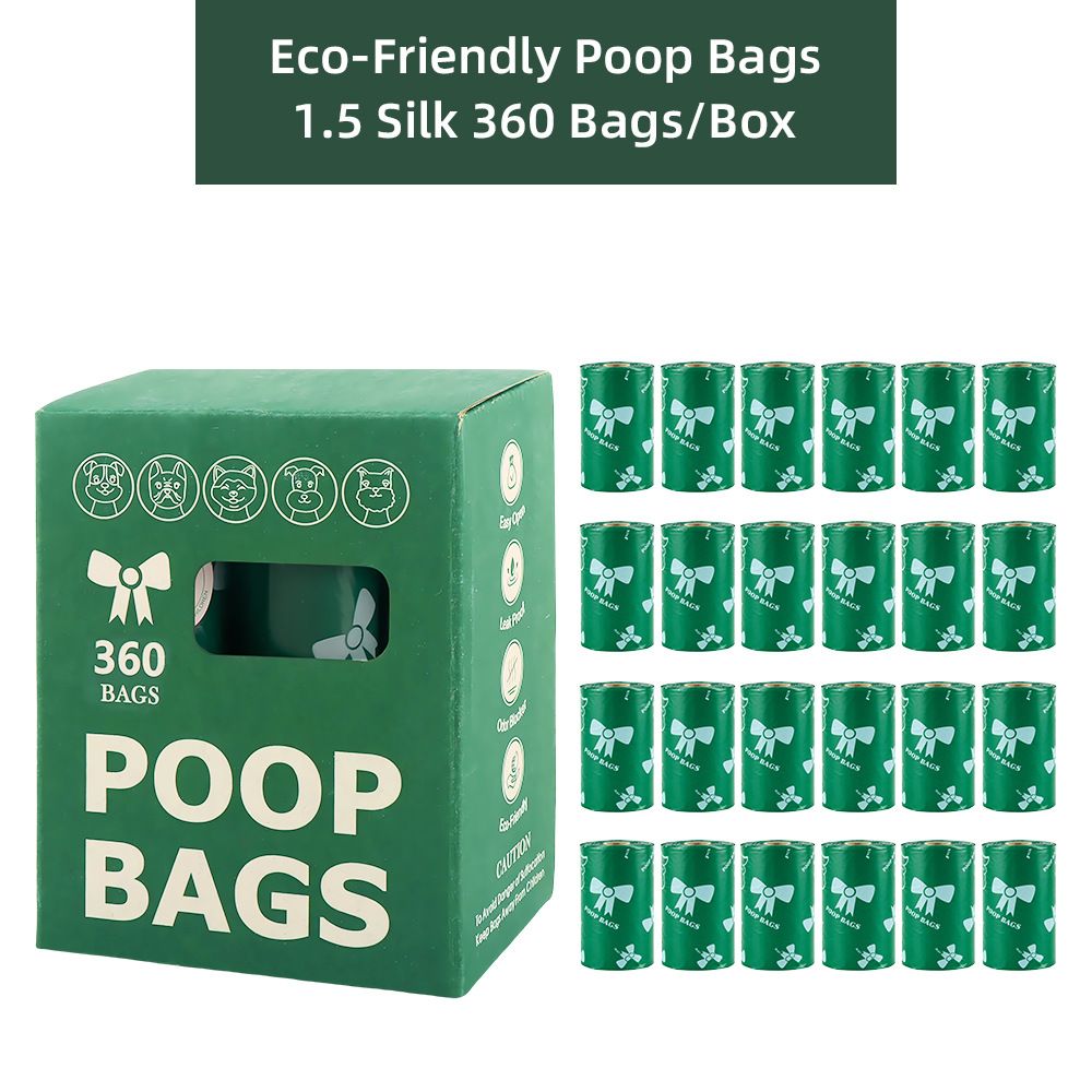 360-Pack Dog Waste Bags – Green