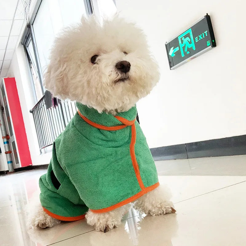 Quick-Dry Dog Bathrobe Towel